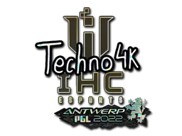 Sticker Techno4K (Glitter) | Antwerp 2022 - Preço e onde comprar no CS2