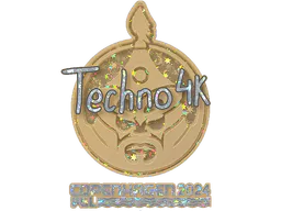Sticker Techno4K (Glitter) | Copenhagen 2024 - Preço e onde comprar no CS2