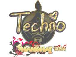 Sticker Techno4K (Glitter) | Shanghai 2024 - Preço e onde comprar no CS2