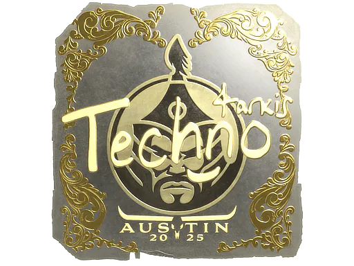 Sticker Techno4K (Gold) | Austin 2025 - Preço e onde comprar no CS2