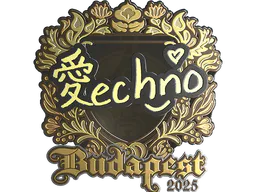 Sticker Techno4K (Gold) | Budapest 2025 - Preço e onde comprar no CS2