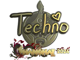 Sticker Techno4K (Gold) | Shanghai 2024 - Preço e onde comprar no CS2
