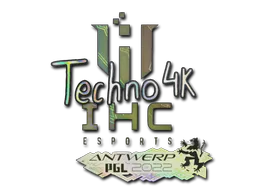 Sticker Techno4K (Holo) | Antwerp 2022 - Preço e onde comprar no CS2