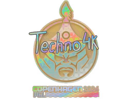 Sticker Techno4K (Holo) | Copenhagen 2024 - Preço e onde comprar no CS2
