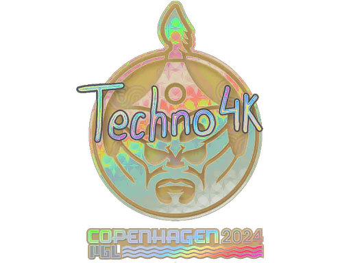 Sticker Techno4K (Holo) | Copenhagen 2024 - Preço e onde comprar no CS2