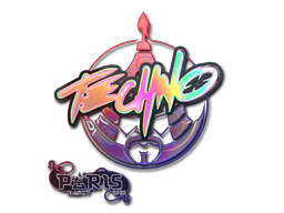 Sticker Techno4K (Holo) | Paris 2023 - Preço e onde comprar no CS2