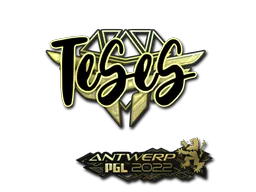 Sticker TeSeS (Gold) | Antwerp 2022 - Preço e onde comprar no CS2