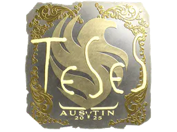Sticker TeSeS (Gold) | Austin 2025 - Preço e onde comprar no CS2