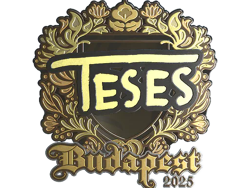 Sticker TeSeS (Gold) | Budapest 2025 - Preço e onde comprar no CS2