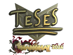 Sticker TeSeS (Gold) | Shanghai 2024 - Preço e onde comprar no CS2