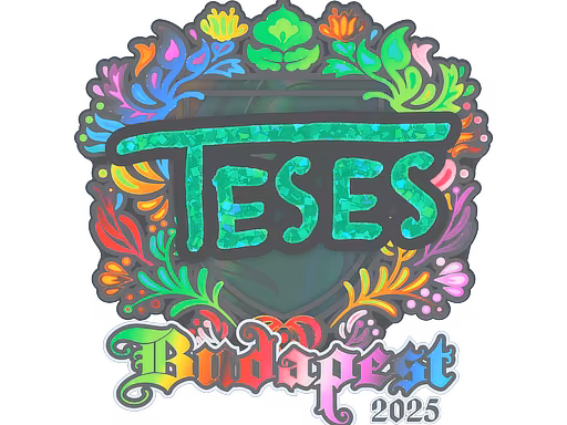 Sticker TeSeS (Holo) | Budapest 2025 - Preço e onde comprar no CS2