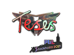Sticker TeSeS (Holo) | Stockholm 2021 - Preço e onde comprar no CS2