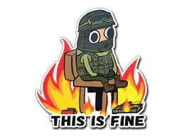 Sticker This Is Fine (CT) - Preço e onde comprar no CS2