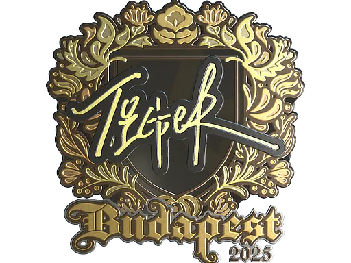 Sticker Tiger (Gold) | Budapest 2025 - Preço e onde comprar no CS2