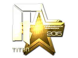 Sticker Titan (Gold) | Cluj-Napoca 2015 - Preço e onde comprar no CS2