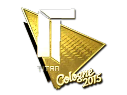 Sticker Titan (Gold) | Cologne 2015 - Preço e onde comprar no CS2
