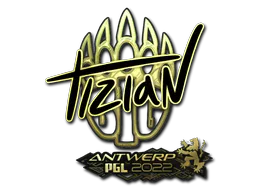 Sticker tiziaN (Gold) | Antwerp 2022 - Preço e onde comprar no CS2