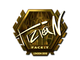 Sticker tiziaN (Gold) | London 2018 - Preço e onde comprar no CS2
