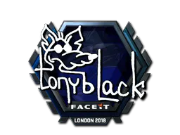 Sticker tonyblack (Foil) | London 2018 - Preço e onde comprar no CS2