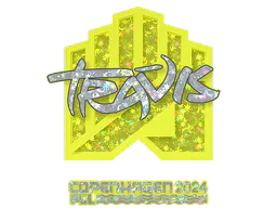 Sticker TRAVIS (Glitter) | Copenhagen 2024 - Preço e onde comprar no CS2