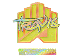 Sticker TRAVIS (Holo) | Copenhagen 2024 - Preço e onde comprar no CS2