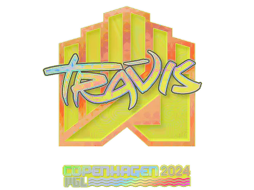 Sticker TRAVIS (Holo) | Copenhagen 2024 - Preço e onde comprar no CS2