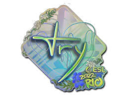 Sticker TRY (Holo) | Rio 2022 - Preço e onde comprar no CS2