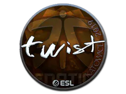 Sticker twist (Foil) | Katowice 2019 - Preço e onde comprar no CS2