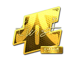 Sticker twist (Gold) | Atlanta 2017 - Preço e onde comprar no CS2
