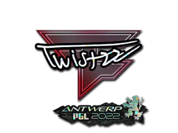 Sticker Twistzz (Glitter) | Antwerp 2022 - Preço e onde comprar no CS2