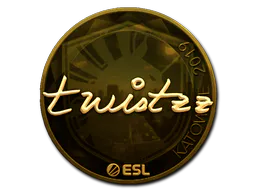 Sticker Twistzz (Gold) | Katowice 2019 - Preço e onde comprar no CS2