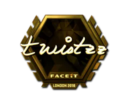 Sticker Twistzz (Gold) | London 2018 - Preço e onde comprar no CS2