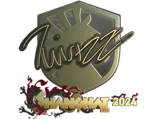 Sticker Twistzz (Gold) | Shanghai 2024 - Preço e onde comprar no CS2