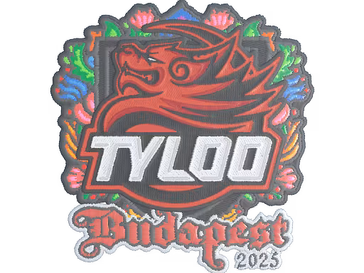 Sticker TYLOO (Embroidered) | Budapest 2025 - Preço e onde comprar no CS2