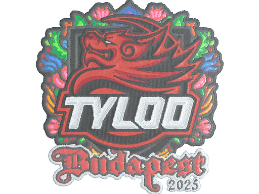 Sticker TYLOO (Embroidered) | Budapest 2025 - Preço e onde comprar no CS2