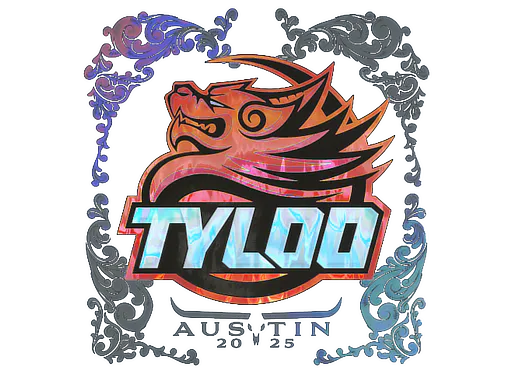 Sticker TYLOO (Holo) | Austin 2025 - Preço e onde comprar no CS2