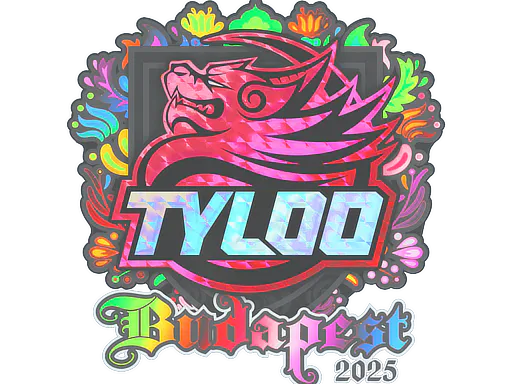 Sticker TYLOO (Holo) | Budapest 2025 - Preço e onde comprar no CS2