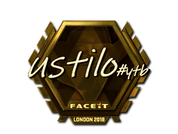 Sticker USTILO (Gold) | London 2018 - Preço e onde comprar no CS2