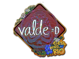 Sticker v4lde (Glitter) | Rio 2022 - Preço e onde comprar no CS2