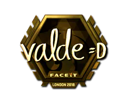 Sticker v4lde (Gold) | London 2018 - Preço e onde comprar no CS2