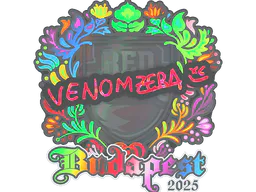 Sticker venomzera (Holo) | Budapest 2025 - Preço e onde comprar no CS2