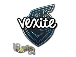 Sticker vexite (Glitter) | Paris 2023 - Preço e onde comprar no CS2