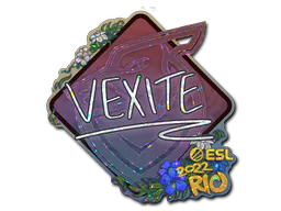 Sticker vexite (Glitter) | Rio 2022 - Preço e onde comprar no CS2