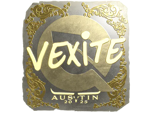Sticker vexite (Gold) | Austin 2025 - Preço e onde comprar no CS2