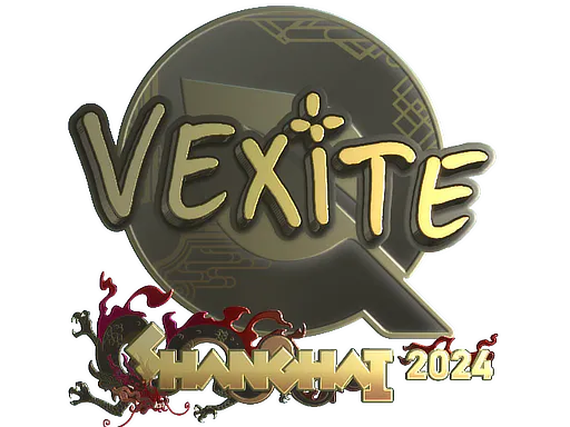 Sticker vexite (Gold) | Shanghai 2024 - Preço e onde comprar no CS2