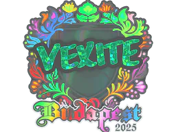 Sticker vexite (Holo) | Budapest 2025 - Preço e onde comprar no CS2