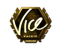 Sticker vice (Gold) | London 2018 - Preço e onde comprar no CS2