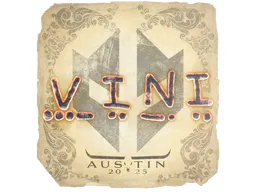 Sticker VINI | Austin 2025 - Preço e onde comprar no CS2