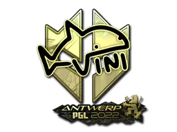 Sticker VINI (Gold) | Antwerp 2022 - Preço e onde comprar no CS2