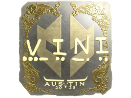 Sticker VINI (Gold) | Austin 2025 - Preço e onde comprar no CS2